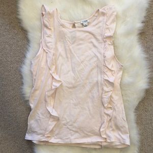 Light Pink Ruffled JCrew Top